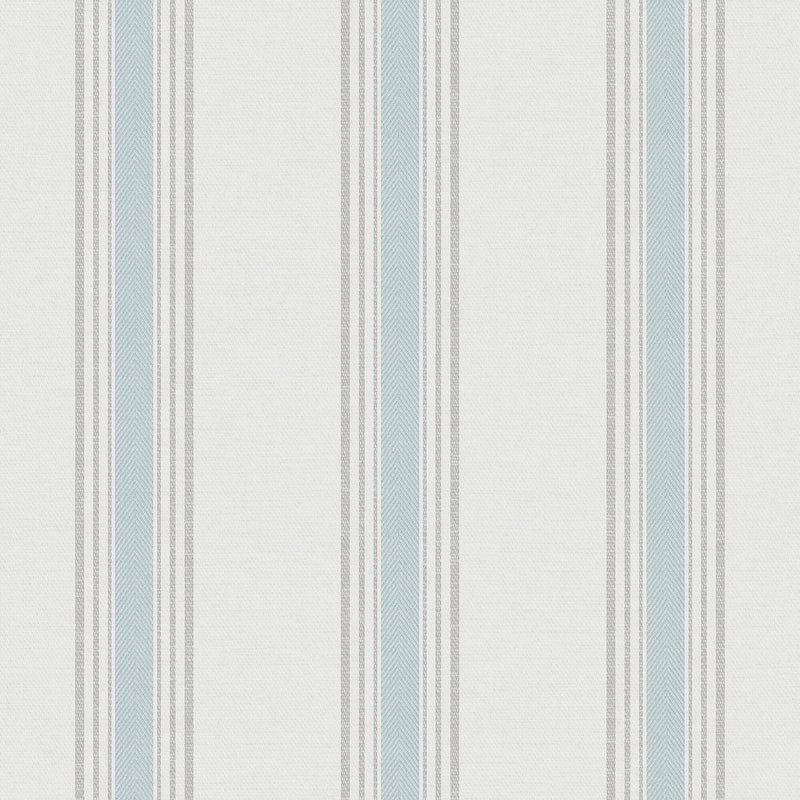 media image for Spring Blossom Stripes Wallpaper in Turquoise 211