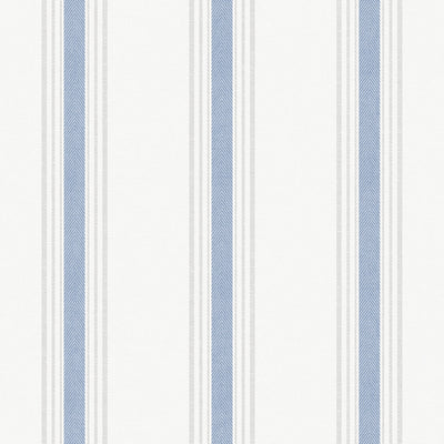 product image for Spring Blossom Stripes Wallpaper in Blue 3