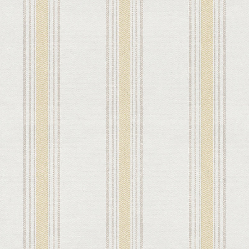 media image for Spring Blossom Stripes Wallpaper in Yellow 220