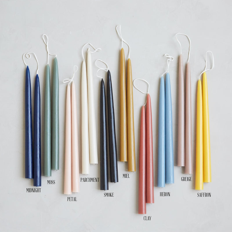 media image for Greige Taper Candles in Various Sizes 295