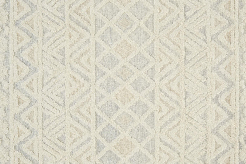 media image for Elika Ivory and Blue Rug by BD Fine Texture Image 1 243