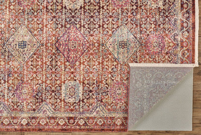 product image for Tessina Rust and Pink Rug by BD Fine Fold Image 1 13