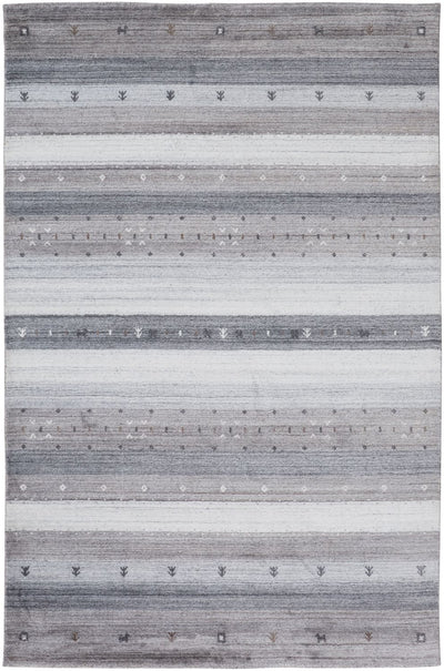 product image of Yurie Hand Knotted Dark and Opal Gray Rug by BD Fine Flatshot Image 1 538