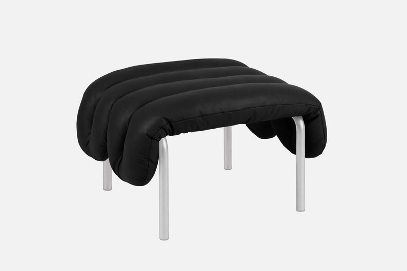 media image for puffy black leather ottoman bu hem 20353 3 293