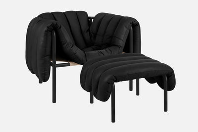 product image of puffy black leather lounge chair ottoman bu hem 20356 1 53