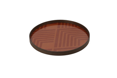 product image of orange chevron glass tray by ethnicraft 1 569