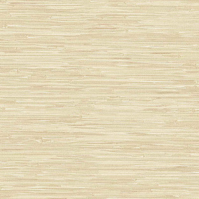 product image for Faux Grasscloth Wallpaper in Taupe/White 0