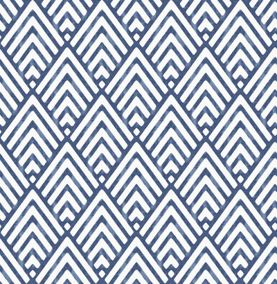 product image for Geo Diamond Arrow Wallpaper in Indigo/Ivory 62