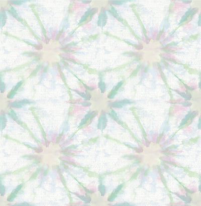 product image of Starburst Wallpaper in Green/Blue/Pink 580