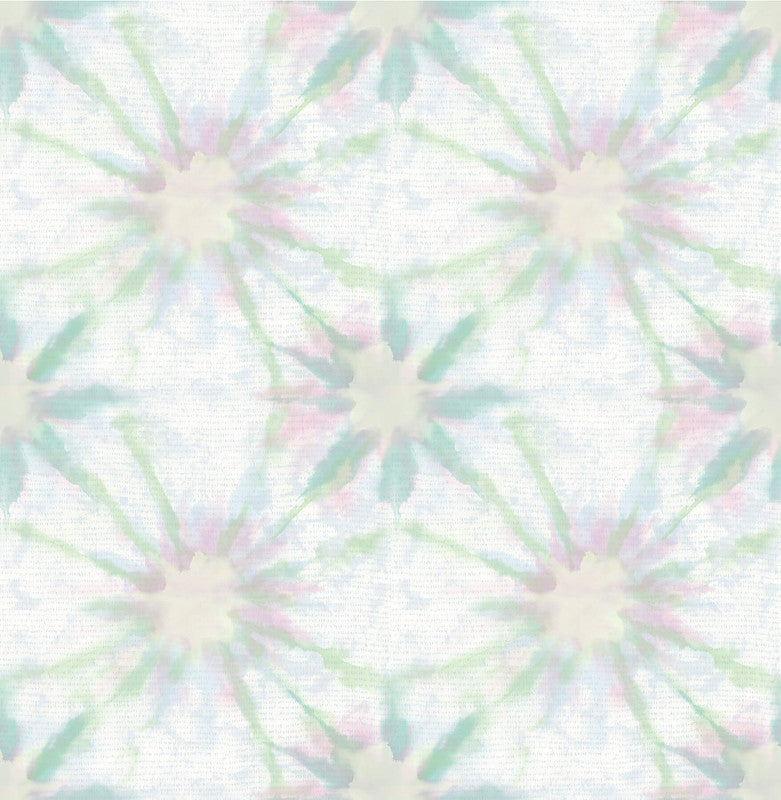 media image for Starburst Wallpaper in Green/Blue/Pink 25