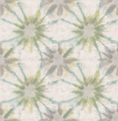 product image for Starburst Wallpaper in Teal/Green/Grey 39