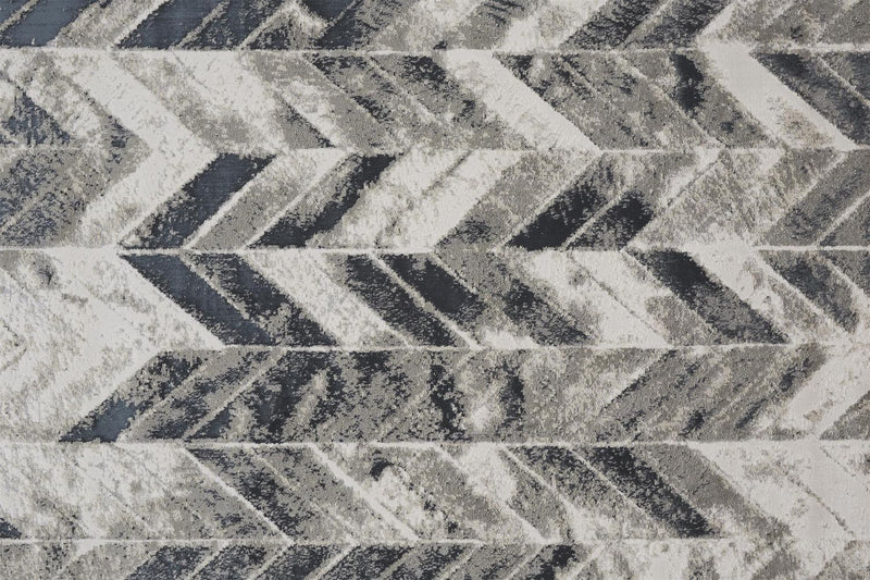 media image for Orin Silver and Black Rug by BD Fine Texture Image 1 240