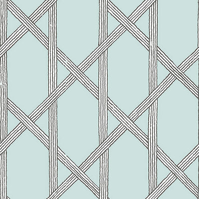 product image for Trellis Large-Scale Wallpaper in Grey/Blue 61