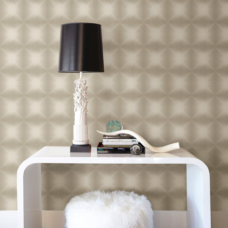 media image for Shibori Geo Wallpaper in Beige/Cream 291