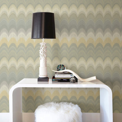 product image for Vine-Effect Tree Wallpaper in Gold/Ivory 39