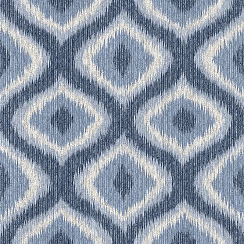 media image for Ogee Modern Ikat Wallpaper in Grey/Blue 262