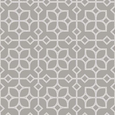 product image for Trellis Style Wallpaper in Teal/Cream 27