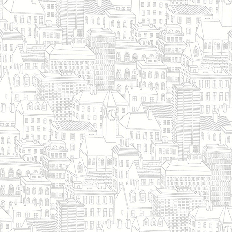 media image for Dotted Abstract Wallpaper in Grey/Ivory 298