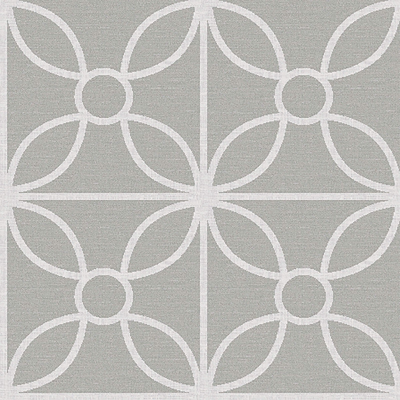 media image for Trellis Textured Wallpaper in Dark Grey/Cream 253