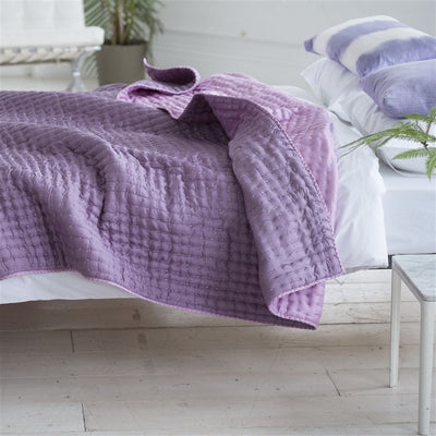 product image for Chenevard Damson & Magenta Silk Quilt and Shams design by Designers Guild 70