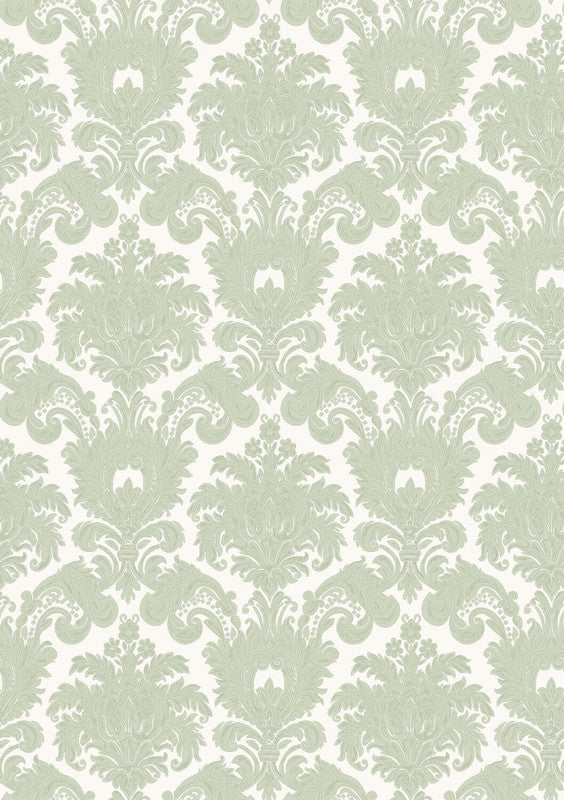 media image for Damasco Wallpaper in Medium Blue 298