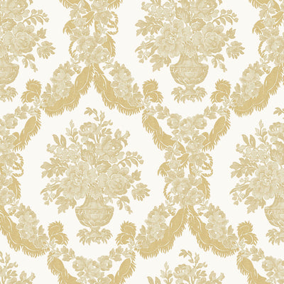 product image of Damasco Wallpaper in Giallo/Ivory 568