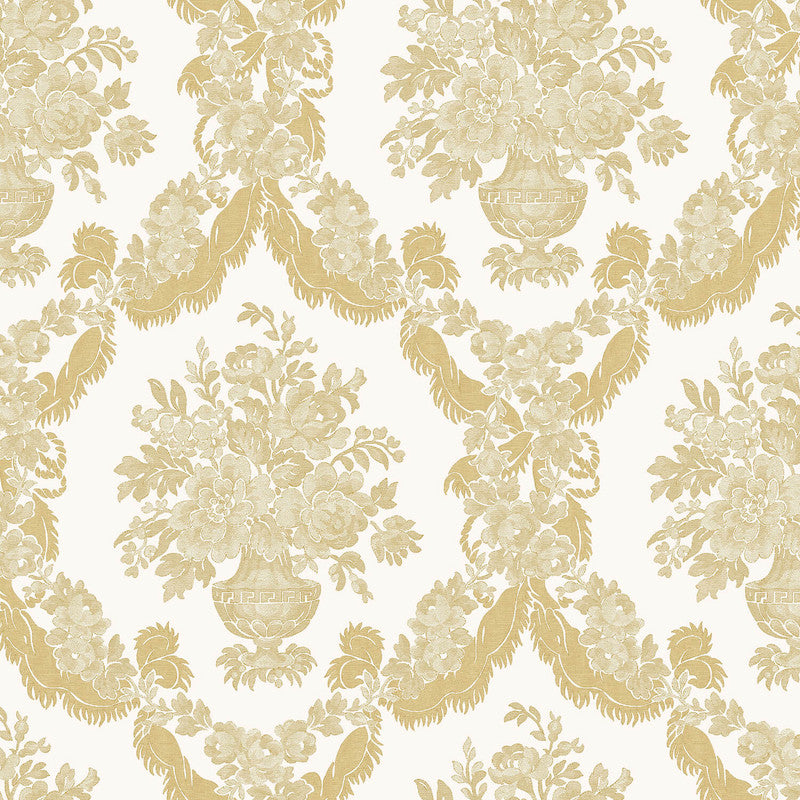 media image for Damasco Wallpaper in Giallo/Ivory 233