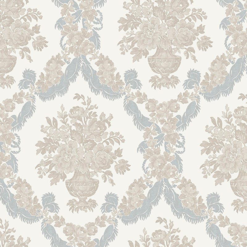 media image for Damasco Wallpaper in Celeste/Ivory 259