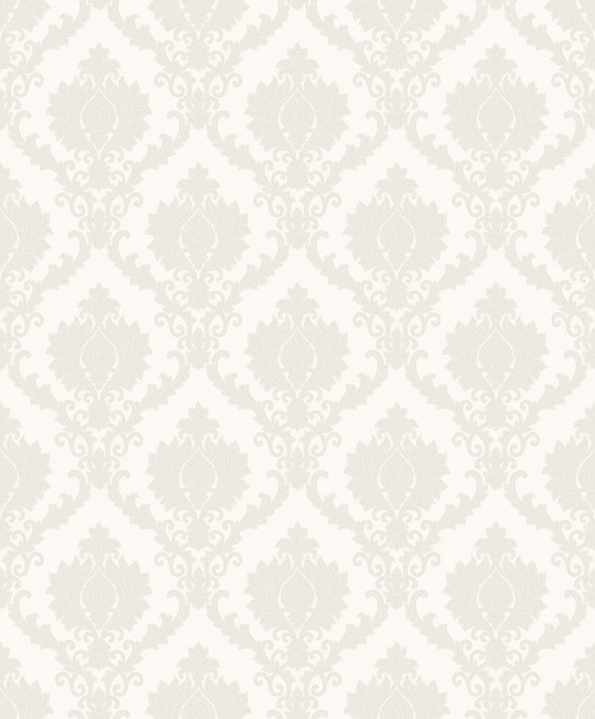 media image for Damasco Wallpaper in White/Off-White 22