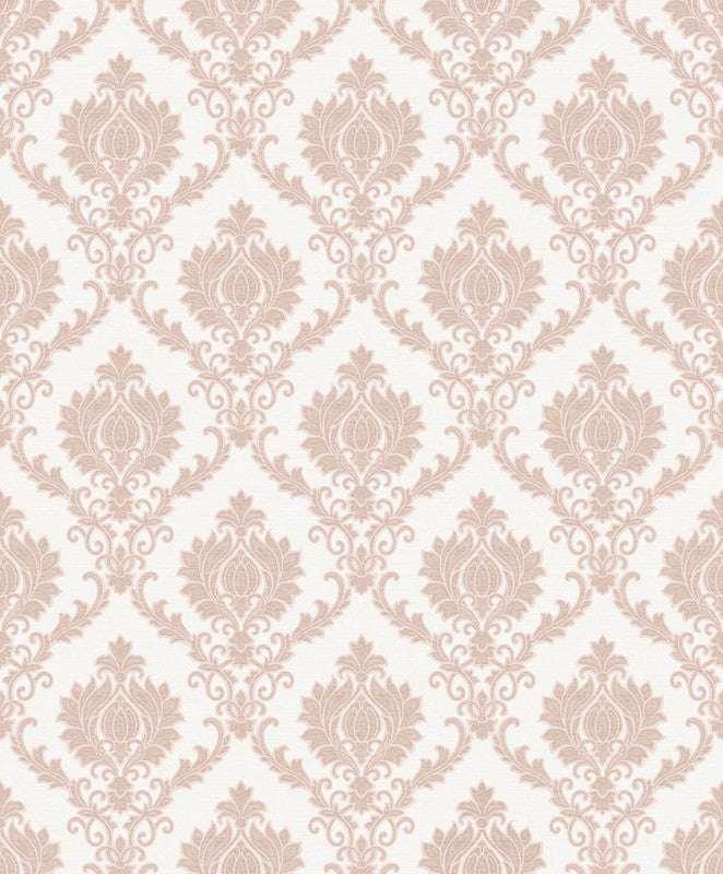 media image for Damasco Wallpaper in Pink/Neutrals/Ivory 248