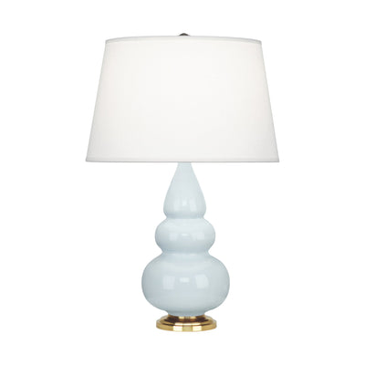 product image of small triple gourd baby blue glazed ceramic accent table lamp by robert abbey ra 251x 1 56