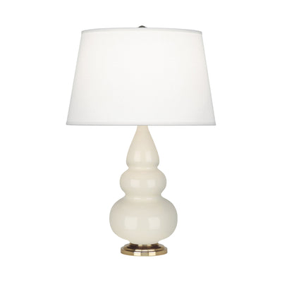 product image of small triple gourd bone glazed ceramic accent table lamp by robert abbey ra 254x 1 589