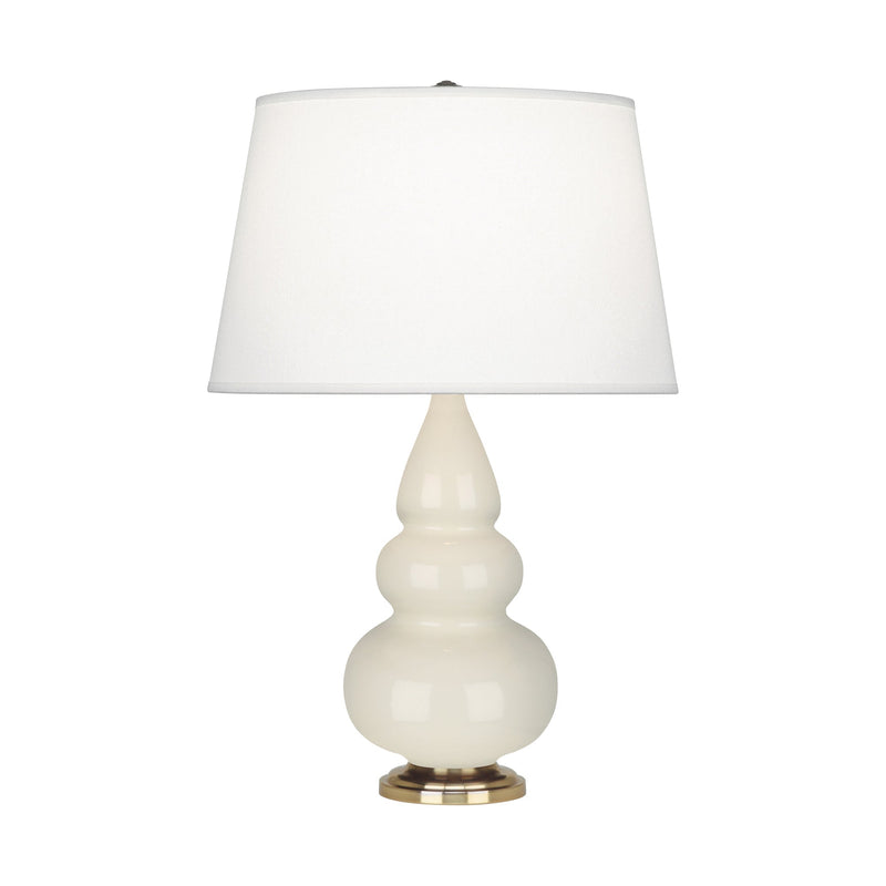 media image for small triple gourd bone glazed ceramic accent table lamp by robert abbey ra 254x 1 289