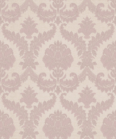 product image of Damasco Imperiale Pink Wallpaper from Cottage Chic Collection by Galerie Wallcoverings 571