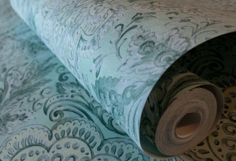 media image for Tahiti Blue Banana Wallpaper from the Tropical Collection by Galerie Wallcoverings 224