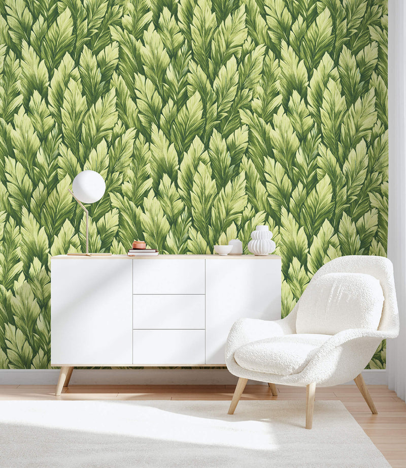 media image for Samoa Avocado Wallpaper from the Tropical Collection by Galerie Wallcoverings 268