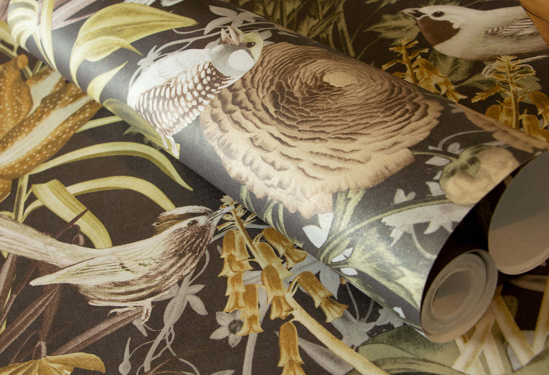 media image for Moorea Walnut Wallpaper from the Tropical Collection by Galerie Wallcoverings 288