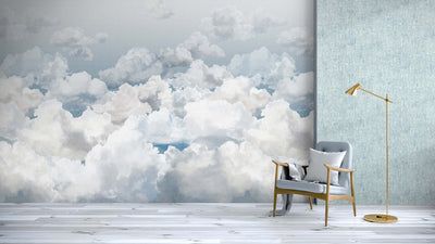 product image for Clouds Sky Blue Wall Mural from the Crafted Collection by Galerie Wallcoverings 3