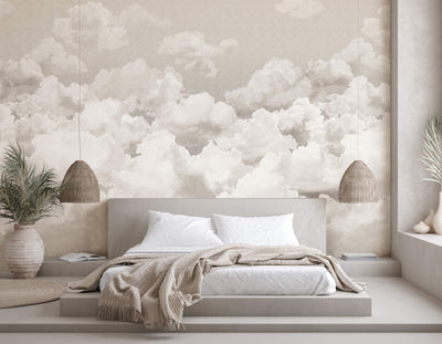 product image for Clouds Taupe Grey Wall Mural from the Crafted Collection by Galerie Wallcoverings 38