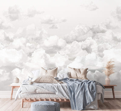 product image for Clouds Stone Grey Wall Mural from the Crafted Collection by Galerie Wallcoverings 6