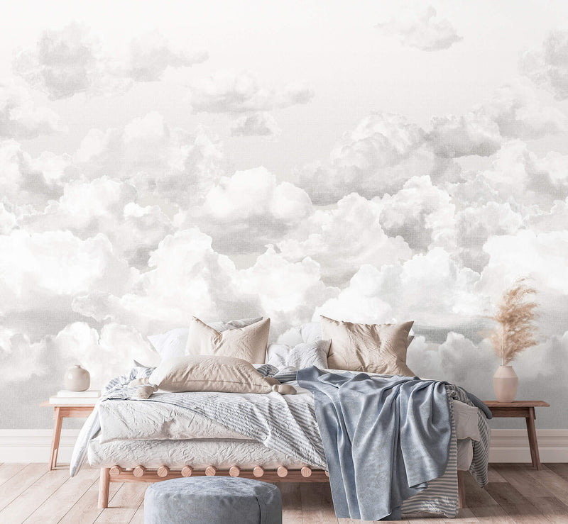 media image for Clouds Stone Grey Wall Mural from the Crafted Collection by Galerie Wallcoverings 269