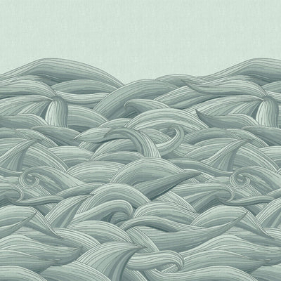 product image for Waves Aqua Wall Mural from the Crafted Collection by Galerie Wallcoverings 80