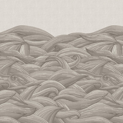 product image of Waves Taupe Grey Wall Mural from the Crafted Collection by Galerie Wallcoverings 576