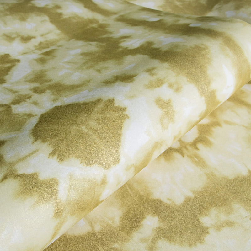 media image for Batik Green Gold Wallpaper from the Crafted Collection by Galerie Wallcoverings 297