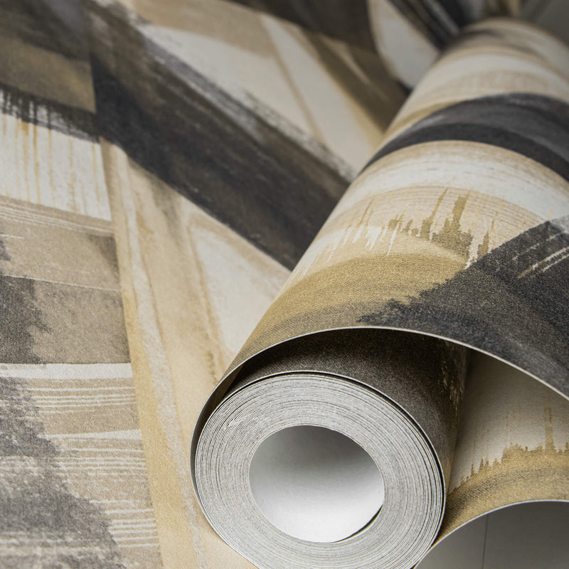 media image for Glaze Burnt Umber Wallpaper from the Crafted Collection by Galerie Wallcoverings 212