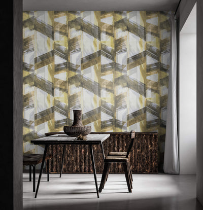 product image for Glaze Green Gold Wallpaper from the Crafted Collection by Galerie Wallcoverings 89