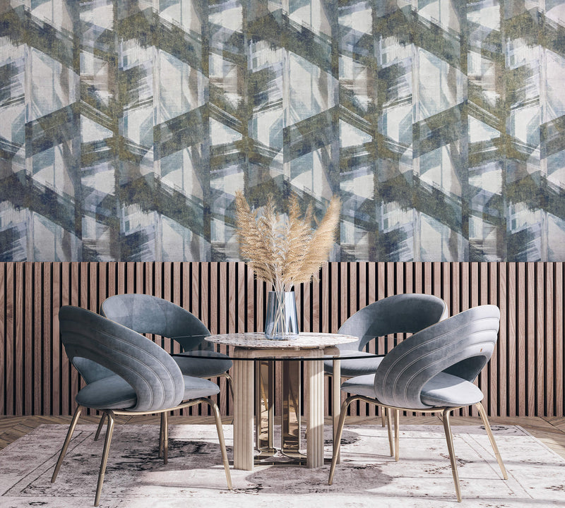 media image for Glaze Indigo Wallpaper from the Crafted Collection by Galerie Wallcoverings 260