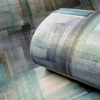 product image for Brush Aqua Wallpaper from the Crafted Collection by Galerie Wallcoverings 32