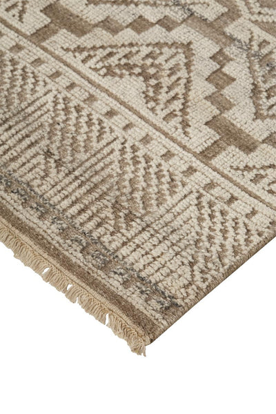 product image for Eckhart Hand Knotted Ivory and Tan Rug by BD Fine Corner Image 1 60