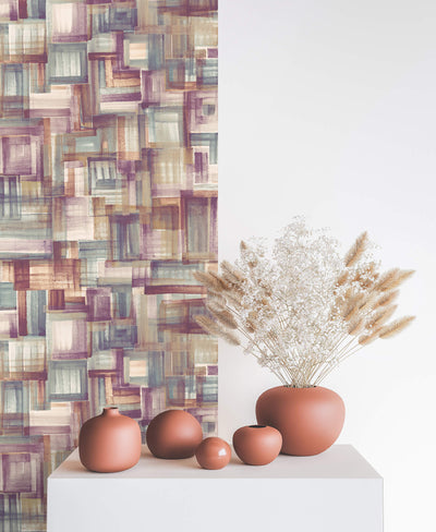 product image for Brush Mauve Wallpaper from the Crafted Collection by Galerie Wallcoverings 89